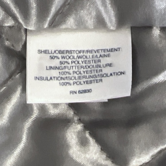 Lands’ End Women’s Insulated Wool Pea Coat | 14 Petites | Light Heather | $65 - Picture 8 of 9